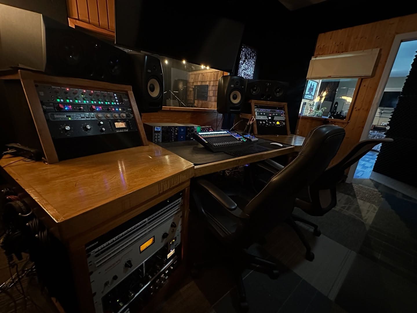 The producer desk at Sand City Studio