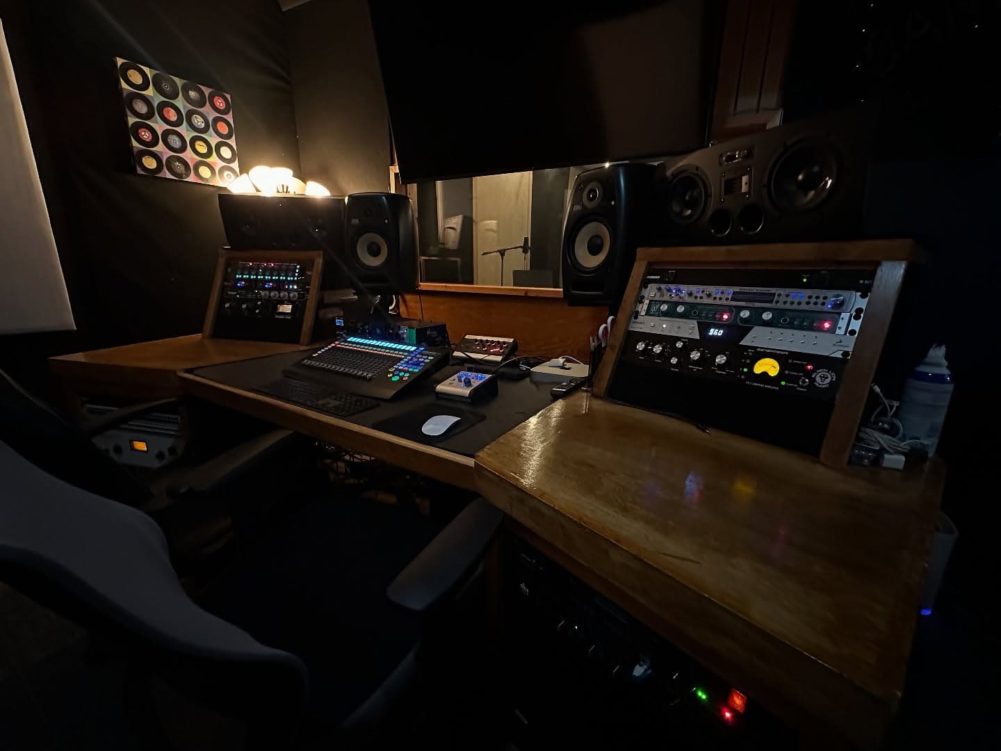 Outboard rack detail at Sand City Studio